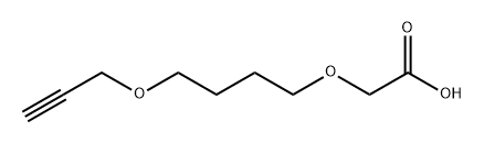 Acetic acid, 2-[4-(2-propyn-1-yloxy)butoxy]- Struktur