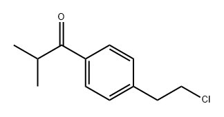 1-Propanone, 1-[4-(2-chloroethyl)phenyl]-2-methyl- Struktur