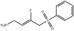 2-Buten-1-amine, 3-fluoro-4-(phenylsulfonyl)-, (2Z)- Struktur