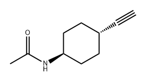 Acetamide, N-(trans-4-ethynylcyclohexyl)- Struktur