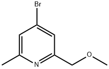 Pyridine, 4-bromo-2-(methoxymethyl)-6-methyl- Struktur