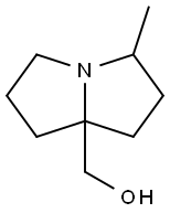 1H-Pyrrolizine-7a(5H)-methanol, tetrahydro-3-methyl- Struktur