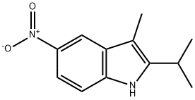 2-異丙基-3-甲基-5-硝基吲哚, 2411637-34-6, 結(jié)構(gòu)式