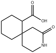 3-Azaspiro[5.5]undecane-7-carboxylic acid, 2-oxo- Struktur