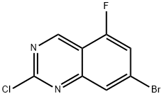 Quinazoline, 7-bromo-2-chloro-5-fluoro- Struktur