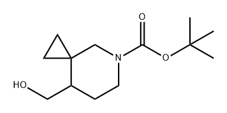 5-Azaspiro[2.5]octane-5-carboxylic acid, 8-(hydroxymethyl)-, 1,1-dimethylethyl ester Struktur