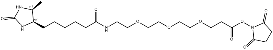 Desthiobiotin-PEG3-NHS ester Struktur