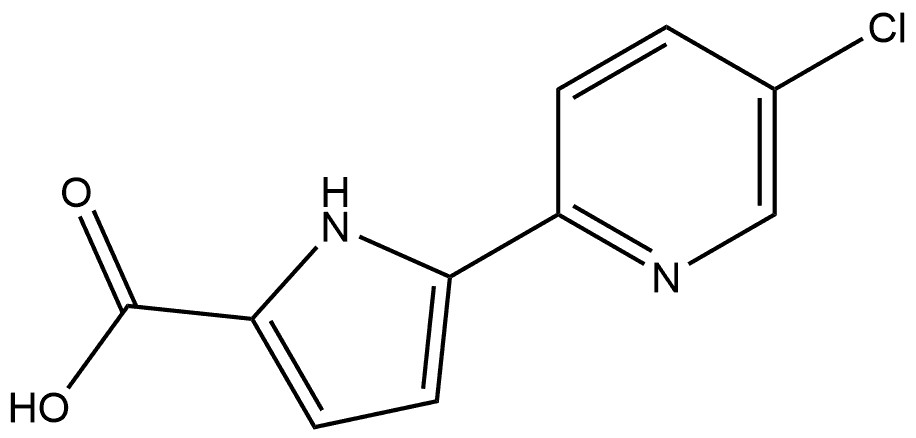 5-(5-chloropyridin-2-yl)-1H-pyrrole-2-carboxylic acid Struktur