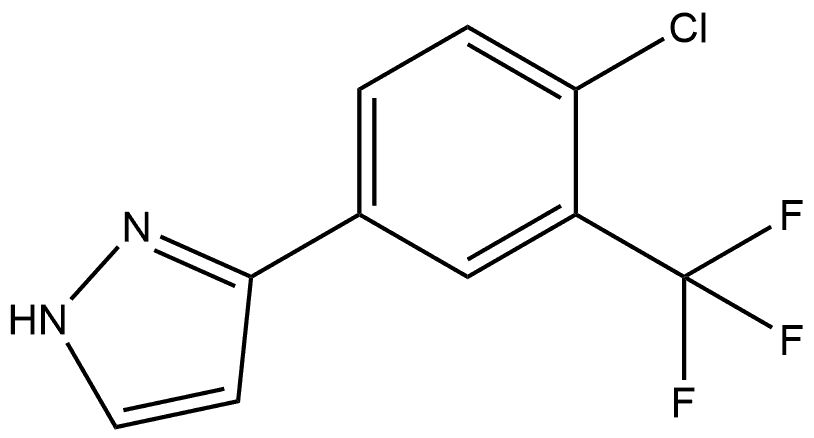 3-[4-Chloro-3-(trifluoromethyl)phenyl]-1H-pyrazole Struktur