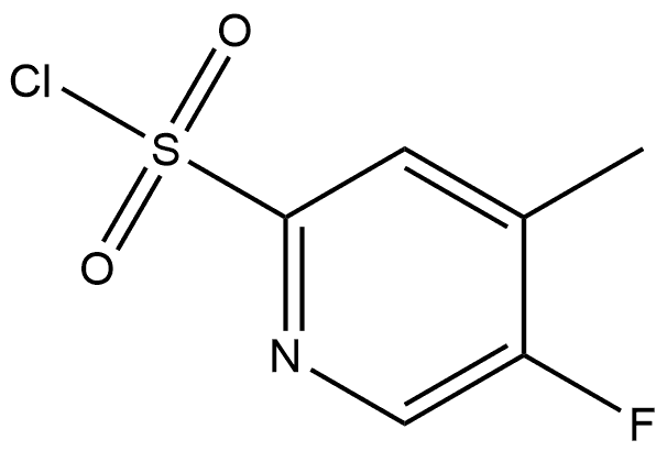 5-fluoro-4-methylpyridine-2-sulfonyl chloride Struktur