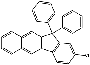 11H-?Benzo[b]?fluorene, 2-?chloro-?11,?11-?diphenyl- Struktur