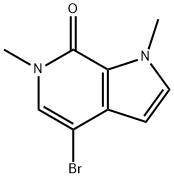 7H-Pyrrolo[2,3-c]pyridin-7-one, 4-bromo-1,6-dihydro-1,6-dimethyl- Struktur