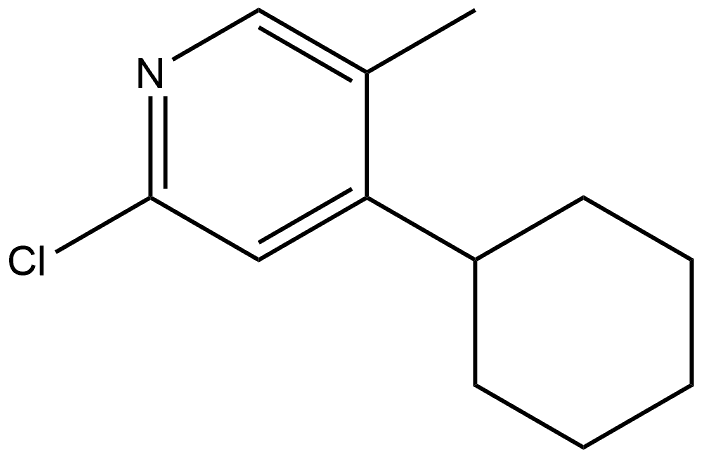 2-Chloro-4-cyclohexyl-5-methylpyridine Struktur