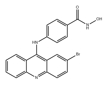 Benzamide, 4-[(2-bromo-9-acridinyl)amino]-N-hydroxy- Struktur