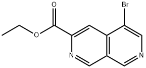 2,7-Naphthyridine-3-carboxylic acid, 5-bromo-, ethyl ester Struktur