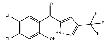 Methanone, (4,5-dichloro-2-hydroxyphenyl)[3-(trifluoromethyl)-1H-pyrazol-5-yl]- Struktur