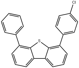 Dibenzothiophene, 4-(4-chlorophenyl)-6-phenyl- Struktur