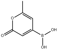 Boronic acid, B-(6-methyl-2-oxo-2H-pyran-4-yl)- Struktur