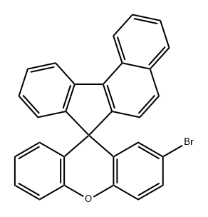 Spiro[7H-benzo[c]fluorene-7,9'-[9H]xanthene], 2'-bromo- Struktur