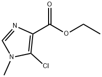 1H-Imidazole-4-carboxylic acid, 5-chloro-1-methyl-, ethyl ester Struktur