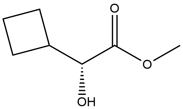 Cyclobutaneacetic acid, α-hydroxy-, methyl ester, (αR)- Struktur