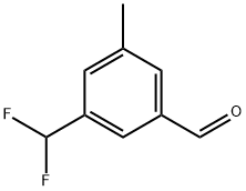 Benzaldehyde, 3-(difluoromethyl)-5-methyl- Struktur