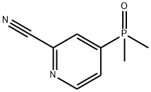 2-Pyridinecarbonitrile, 4-(dimethylphosphinyl)- Struktur