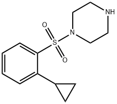 1-(2-Cyclopropylphenyl)sulfonylpiperazine Struktur