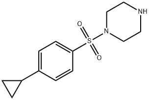 1-(4-Cyclopropylphenyl)sulfonylpiperazine Struktur