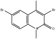 2(1H)-Quinolinone, 3,6-dibromo-1,4-dimethyl- Struktur