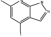 1H-Pyrazolo[3,4-b]pyridine, 6-fluoro-4-iodo- Struktur