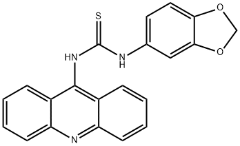 Thiourea, N-9-acridinyl-N'-1,3-benzodioxol-5-yl- Struktur