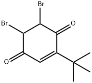 2-Cyclohexene-1,4-dione, 5,6-dibromo-2-(1,1-dimethylethyl)- Struktur