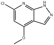 1H-Pyrazolo[3,4-b]pyridine, 6-chloro-4-methoxy- Struktur