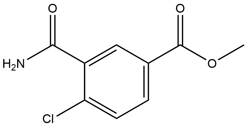 Methyl 3-(aminocarbonyl)-4-chlorobenzoate Struktur