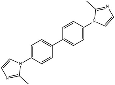 1H-Imidazole, 1,1'-[[1,1'-biphenyl]-4,4'-diyl]bis[2-methyl- Struktur