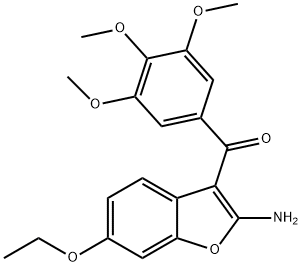 Methanone, (2-amino-6-ethoxy-3-benzofuranyl)(3,4,5-trimethoxyphenyl)- Struktur