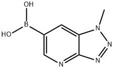 Boronic acid, B-(1-methyl-1H-1,2,3-triazolo[4,5-b]pyridin-6-yl)- Struktur