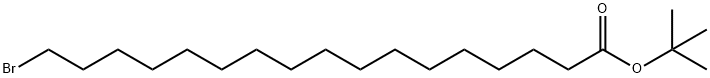 Heptadecanoic acid, 17-bromo-, 1,1-dimethylethyl ester Struktur