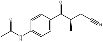 Acetamide, N-[4-[(2R)-3-cyano-2-methyl-1-oxopropyl]phenyl]-