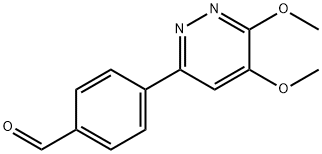 Benzaldehyde, 4-(5,6-dimethoxy-3-pyridazinyl)- Struktur