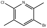 3-Bromo-6-chloro-2,5-dimethylpyridine Struktur