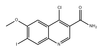 3-Quinolinecarboxamide, 4-chloro-7-iodo-6-methoxy- Struktur