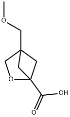 2-Oxabicyclo[2.1.1]hexane-1-carboxylic acid, 4-(methoxymethyl)- Struktur