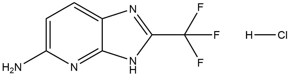 3H-Imidazo[4,5-b]pyridin-5-amine, 2-(trifluoromethyl)-, hydrochloride (1:1) Struktur