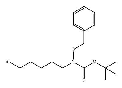 Carbamic acid, N-(5-bromopentyl)-N-(phenylmethoxy)-, 1,1-dimethylethyl ester Struktur