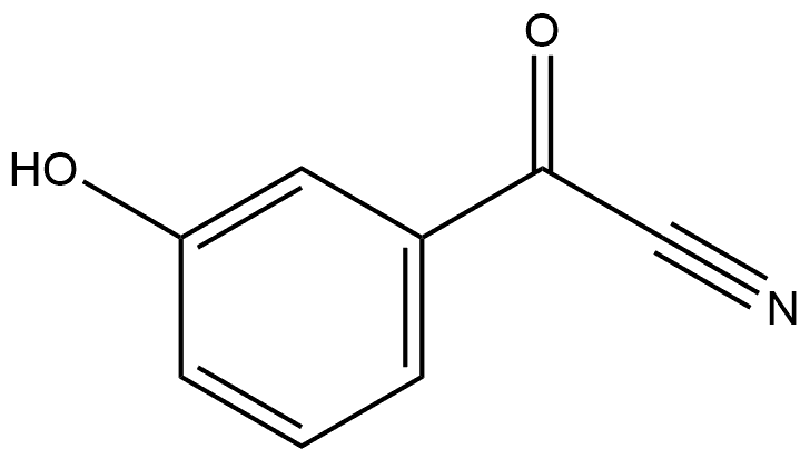 Benzeneacetonitrile, 3-hydroxy-α-oxo- Struktur