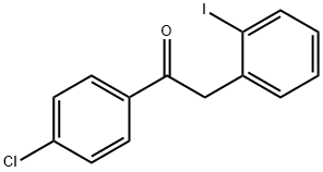 1-(4-Chlorophenyl)-2-(2-iodophenyl)ethanone Struktur