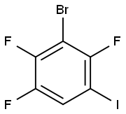 3-Bromo-1,2,4-trifluoro-5-iodobenzene Struktur