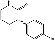 2-Piperidinone, 3-(4-bromophenyl)-, (3S)- Struktur